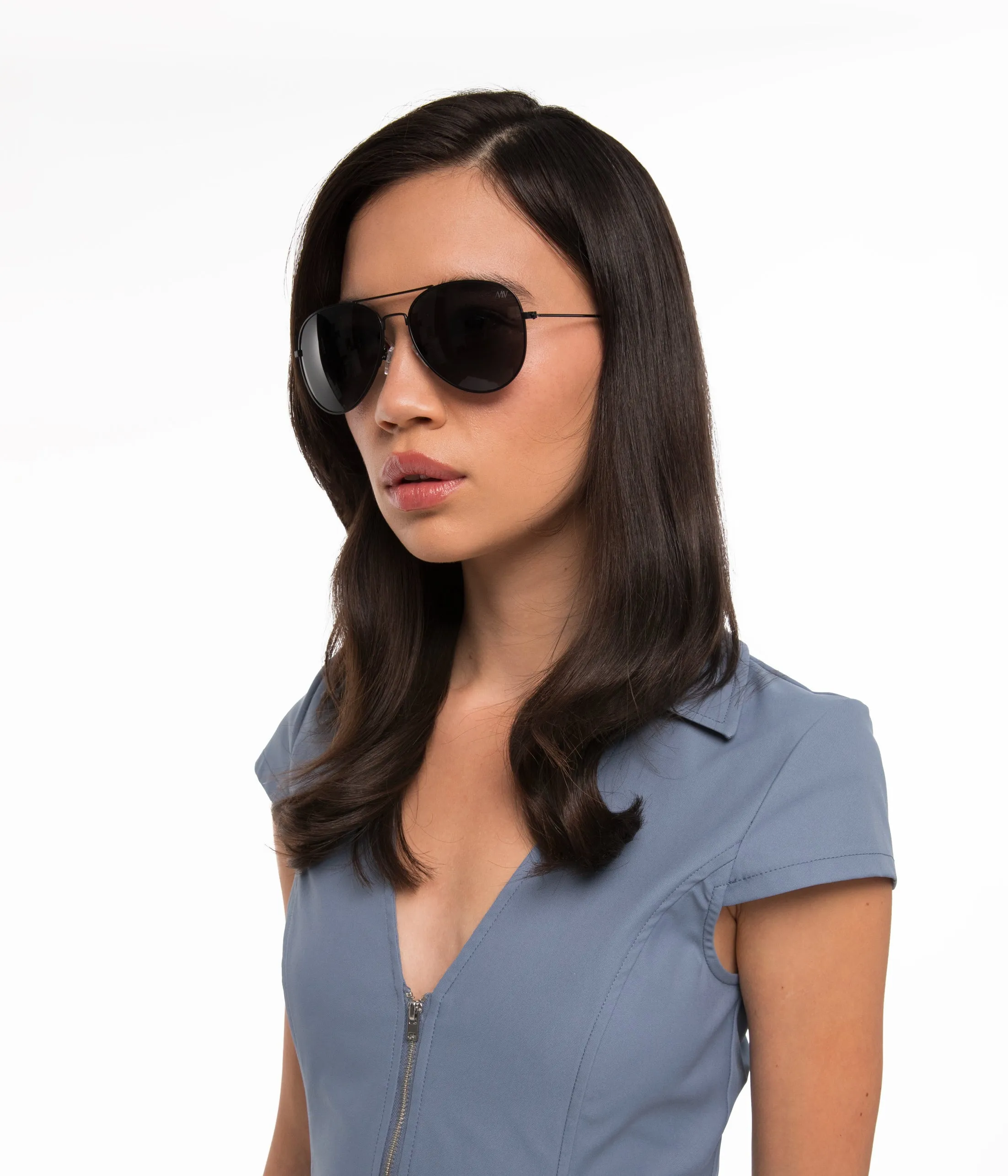 SADIE Metal Aviator Sunglasses