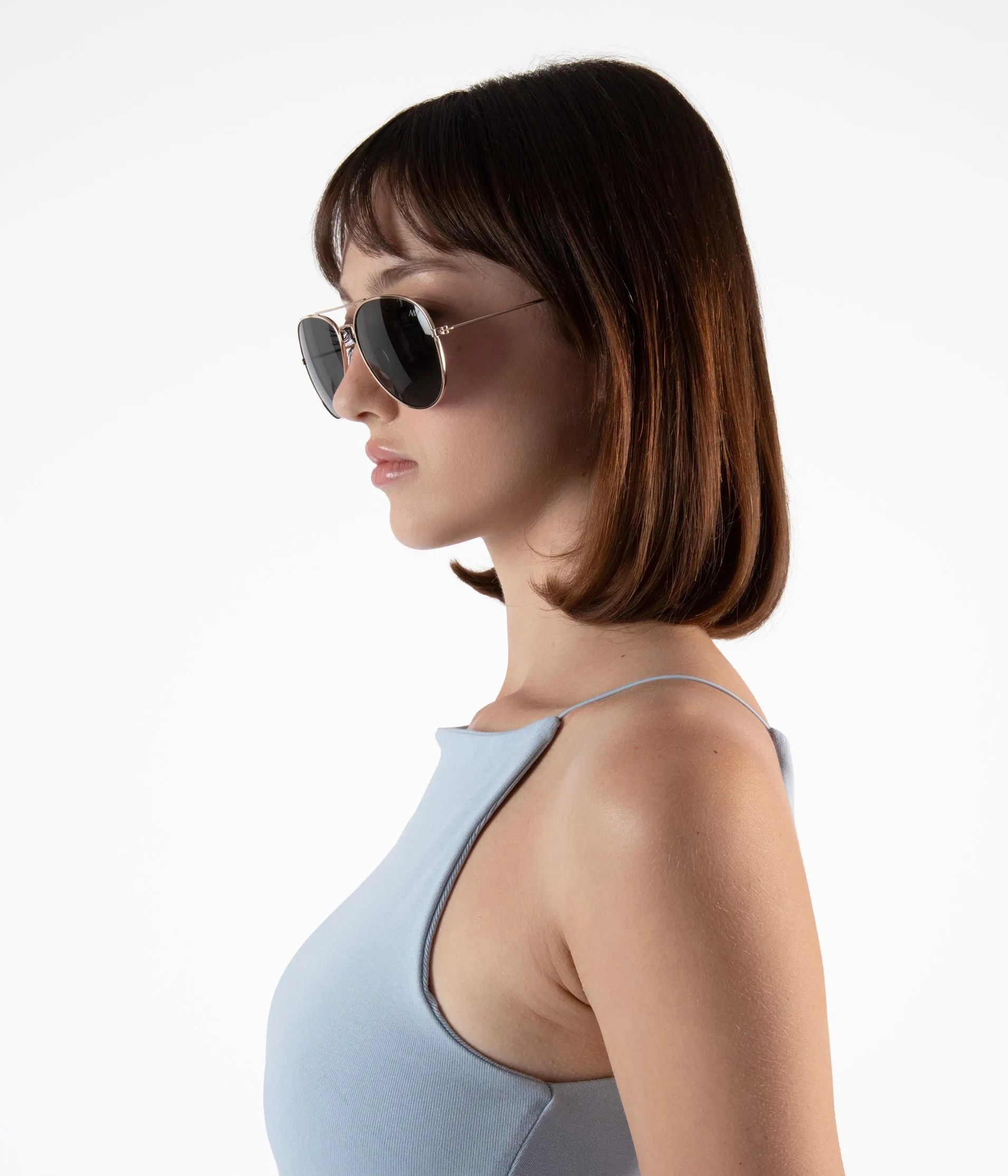 SADIE Metal Aviator Sunglasses