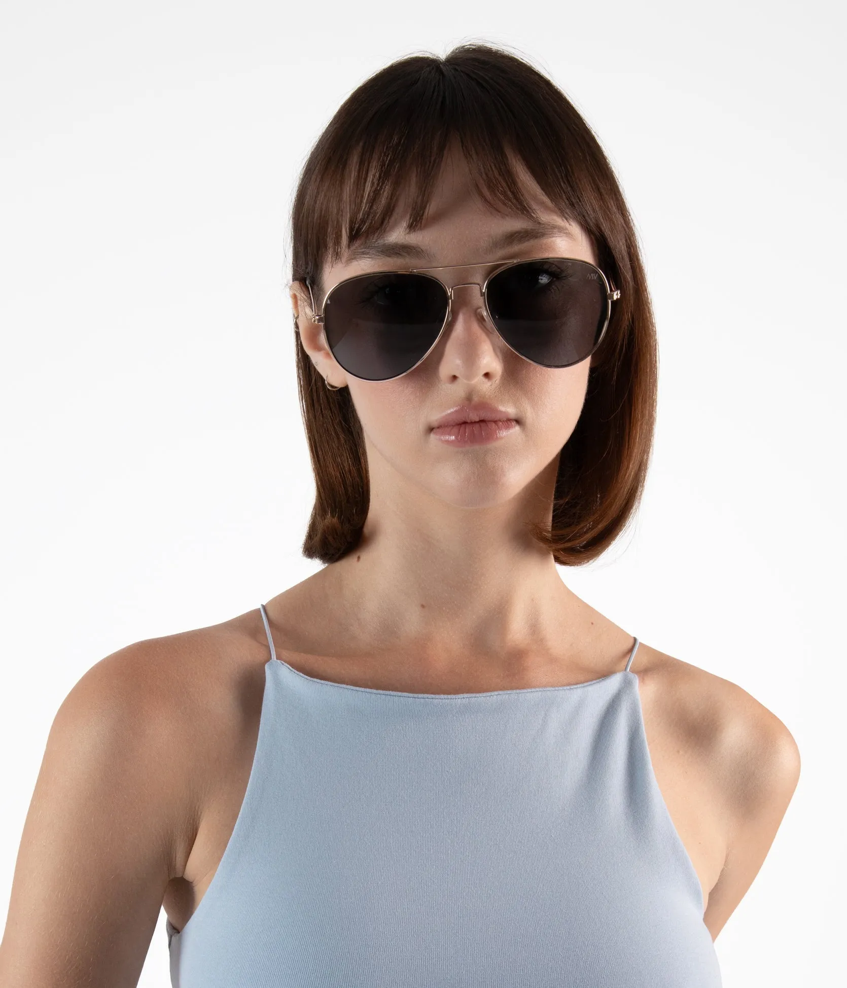 SADIE Metal Aviator Sunglasses
