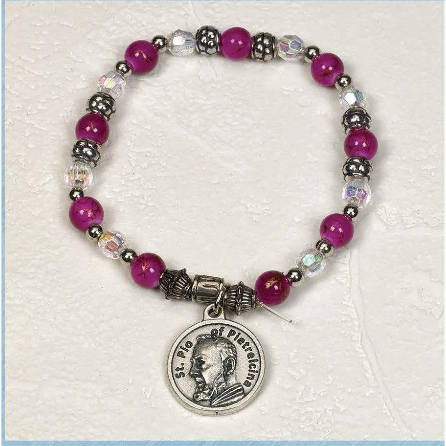 Saint Pio - Italian Charm Bracelet - Pack of 4