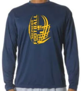 Shepherd Football - 2019 - Adult Long Sleeve T-Shirt - A4 Cooling Performance