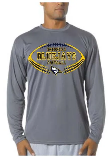 Shepherd Football Swag - 2018 - Youth Long Sleeve T-Shirt - A4 Cooling Performance