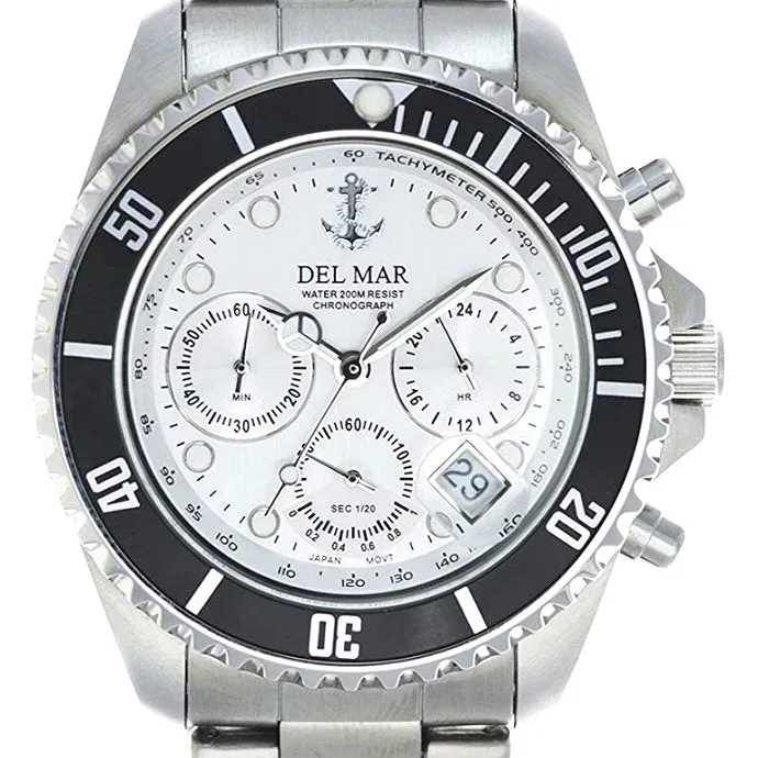 Ship's Anchor Stainless Chronograph Watches