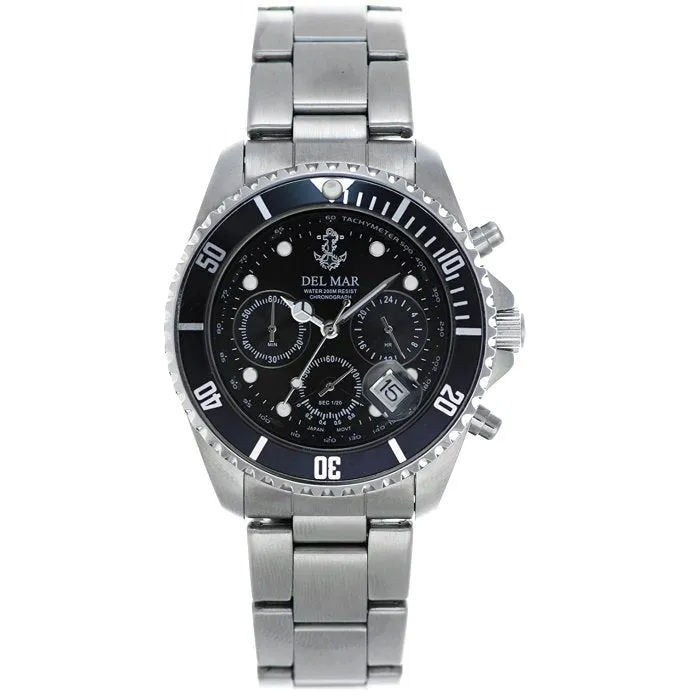 Ship's Anchor Stainless Chronograph Watches