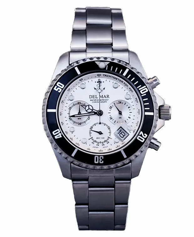 Ship's Anchor Stainless Chronograph Watches