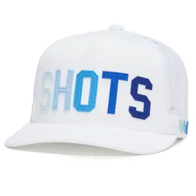 Shots Interlock Knit Trucker Hat Snow/Surf - SS24