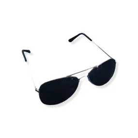 Silver Frame Aviator Sunglasses
