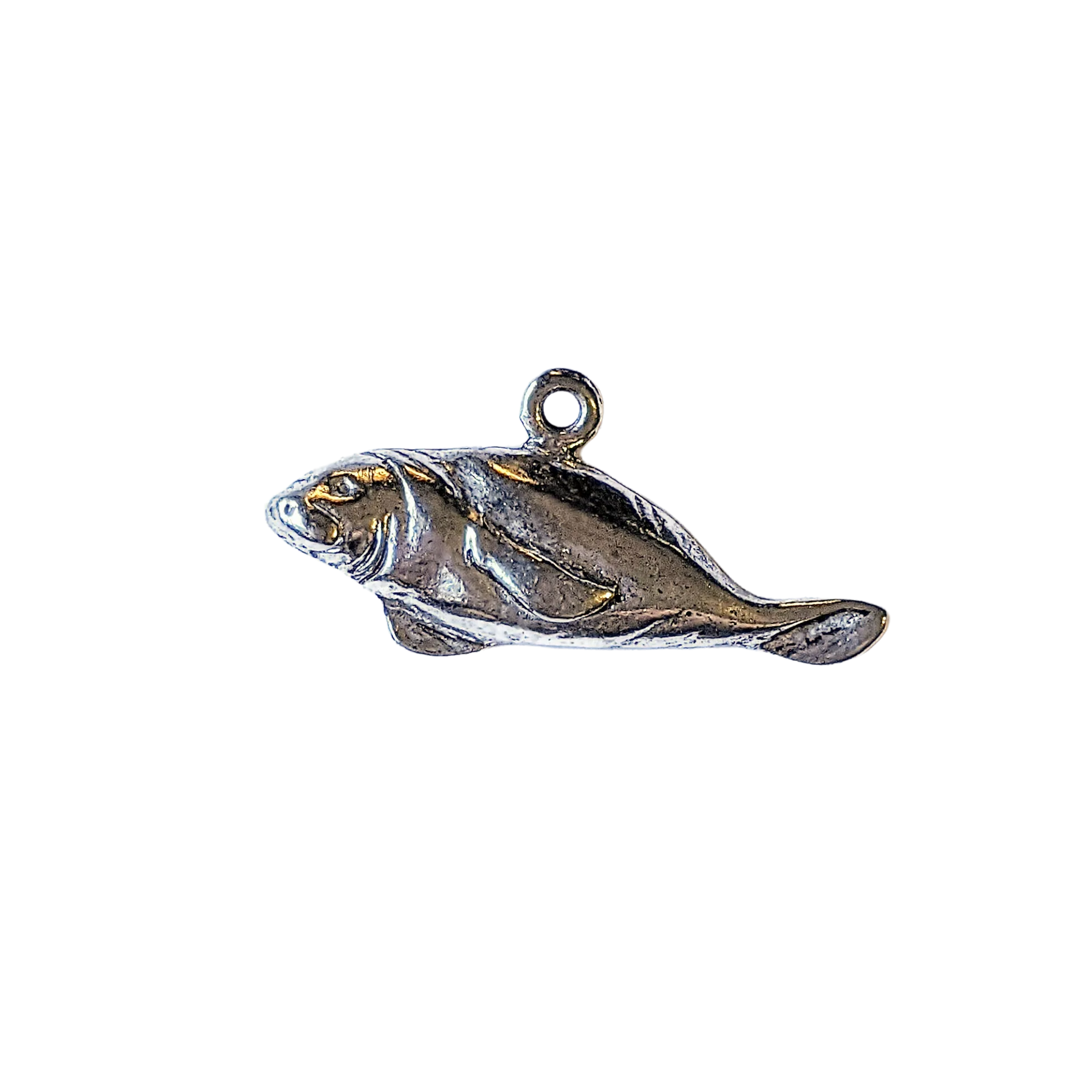 Silver Manatee Pendant