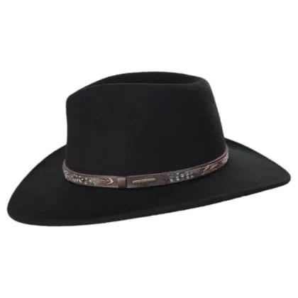 Stetson Hat Crushable Wool Water Repellant Linwood 3-1/4" Brim