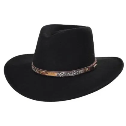 Stetson Hat Crushable Wool Water Repellant Linwood 3-1/4" Brim