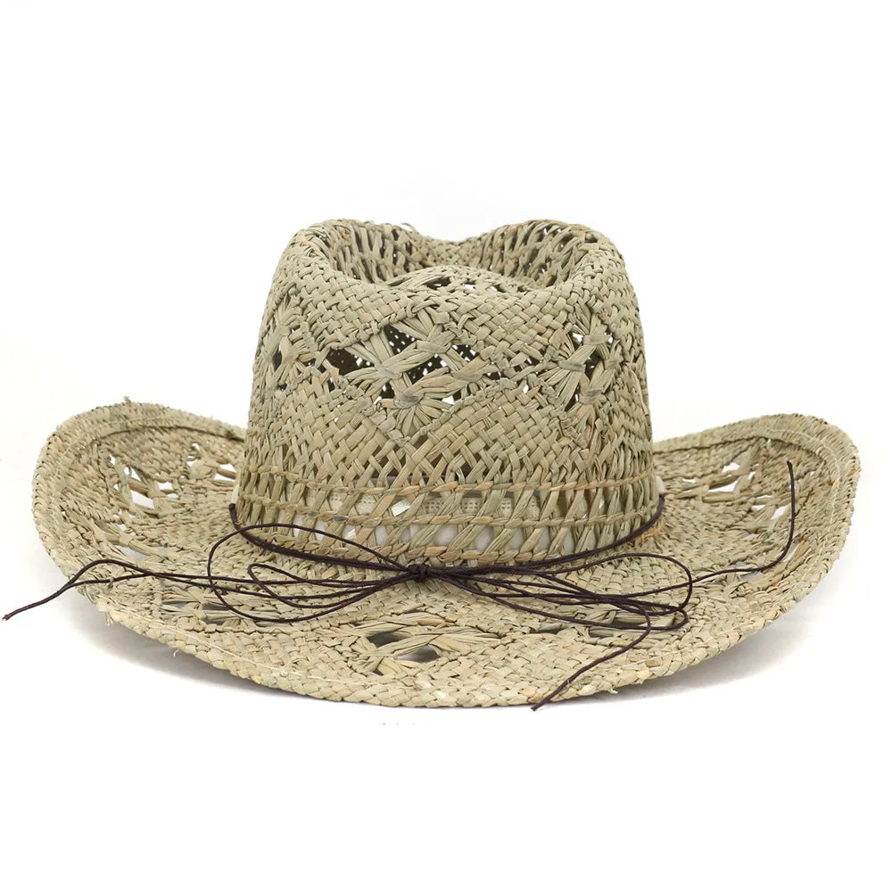 Straw Cowboy Hats Men's and Women's Cowboy Hat Straw Hat Sun Hat