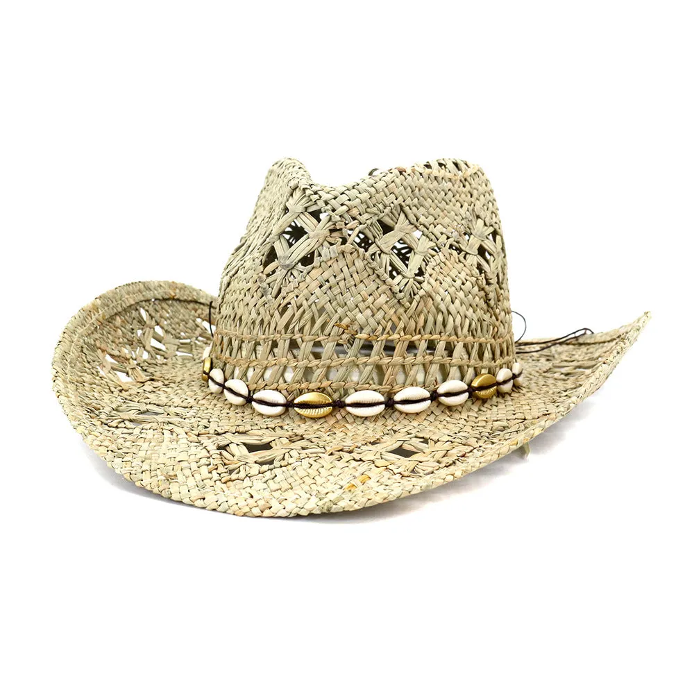 Straw Cowboy Hats Men's and Women's Cowboy Hat Straw Hat Sun Hat