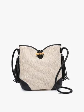 Straw Crossbody w/ Tassel