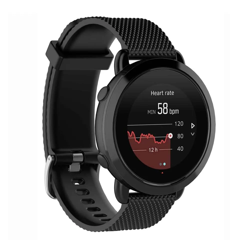 Suunto Fitness 3/Garmin Venu replacement silicone strap - Black