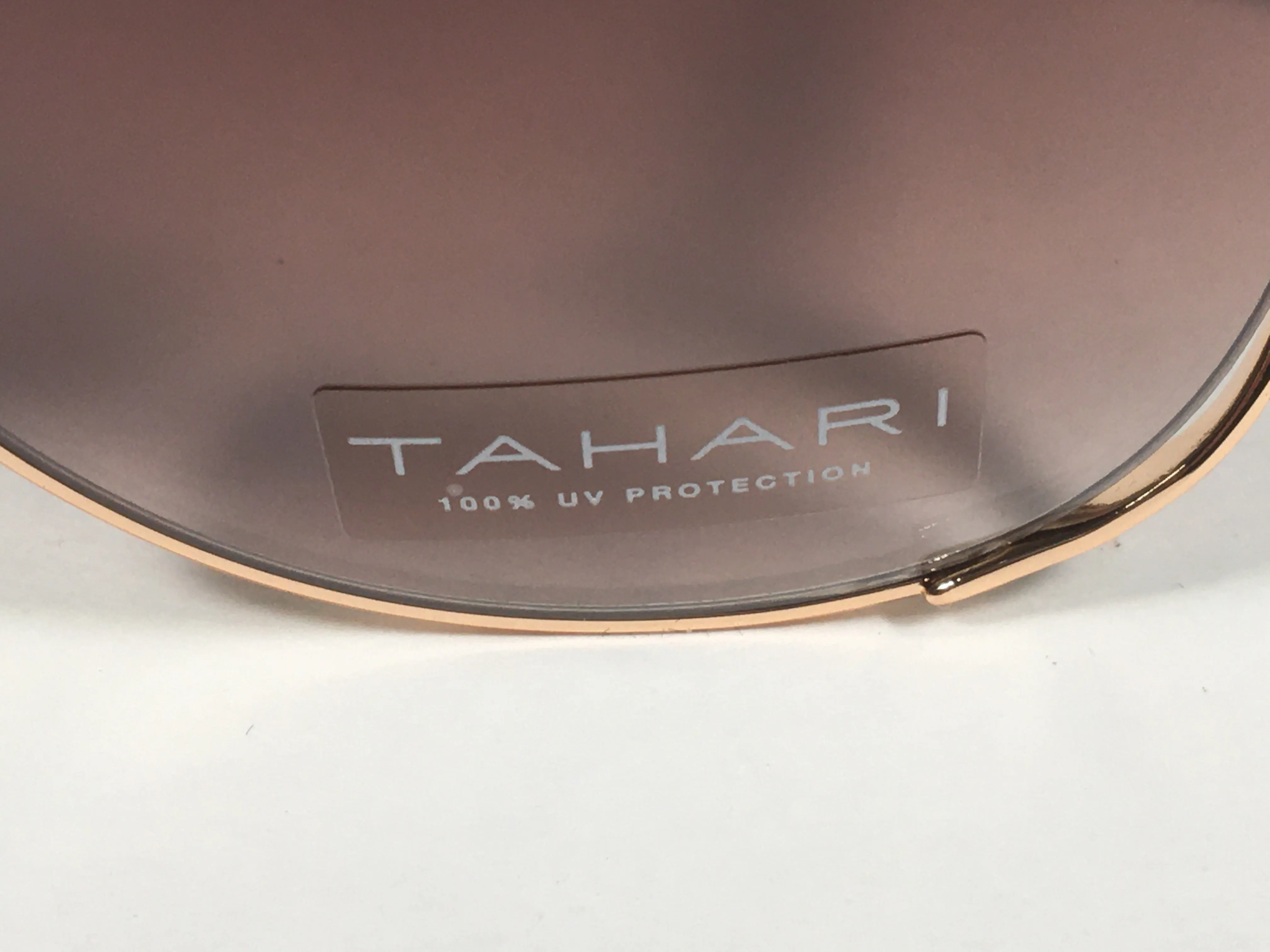 Tahari Oversized Sunglasses Gold And Brown Tortoise Frame Brown Gradient Lens TH751 GLDTS