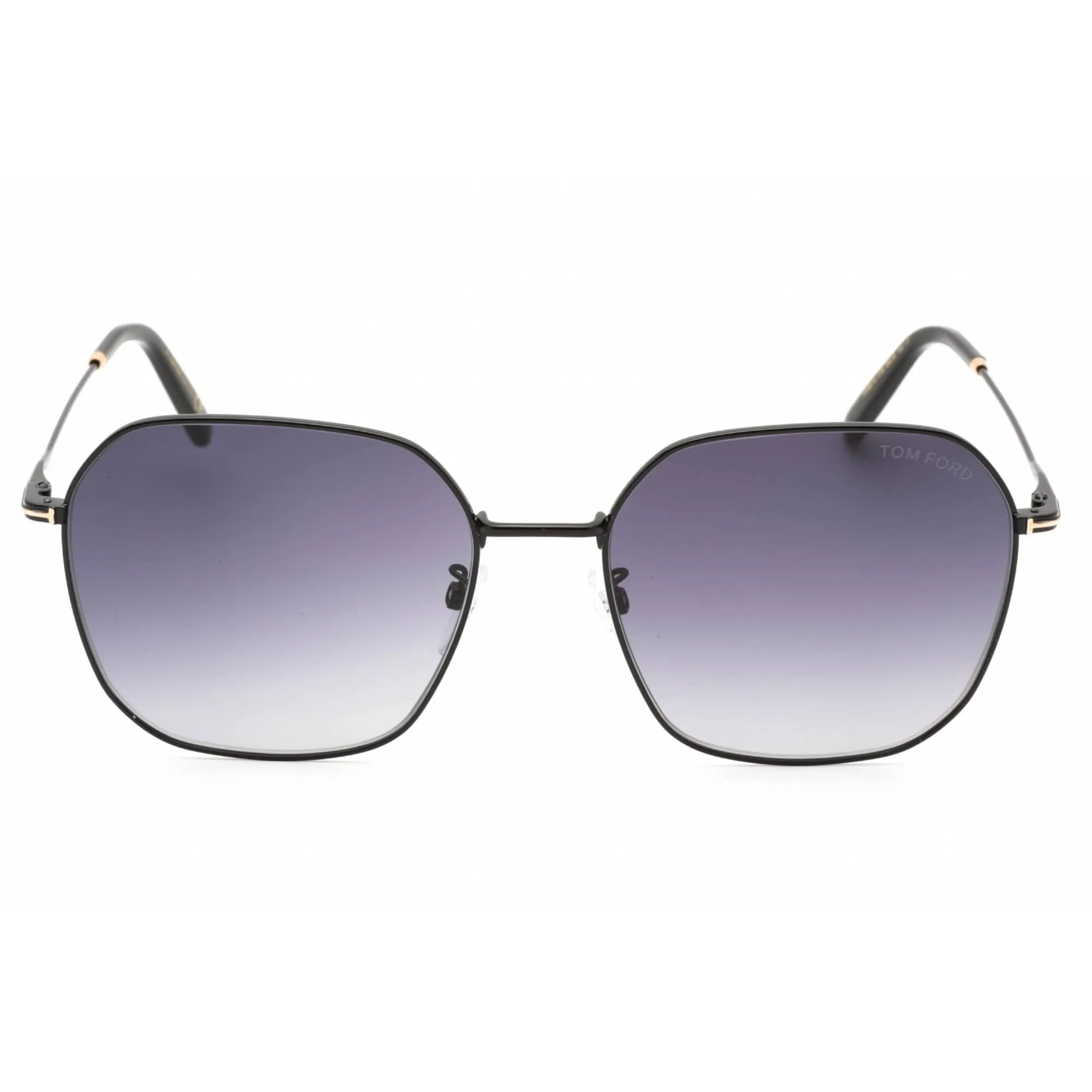 Tom Ford Men's Sunglasses - Shiny Black Metal Frame Gradient Smoke Lens | FT0887-K 01B