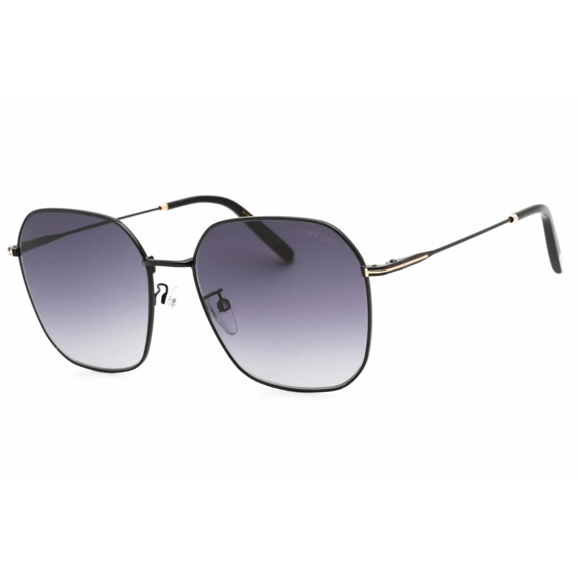 Tom Ford Men's Sunglasses - Shiny Black Metal Frame Gradient Smoke Lens | FT0887-K 01B