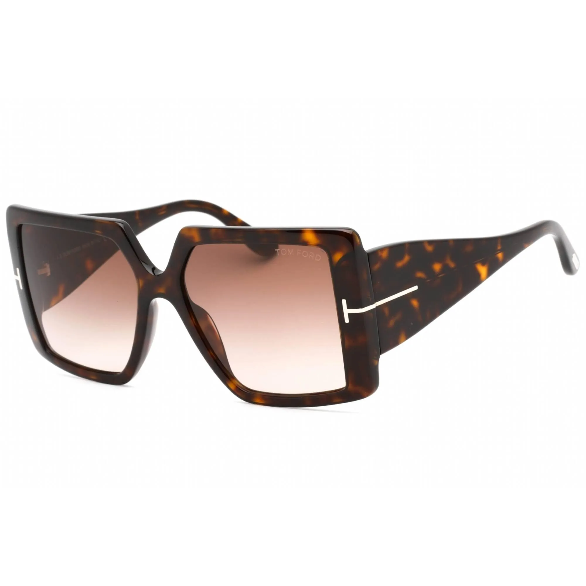 Tom Ford Women's Sunglasses - Full Rim Dark Havana Rectangular Frame | FT0790 52F