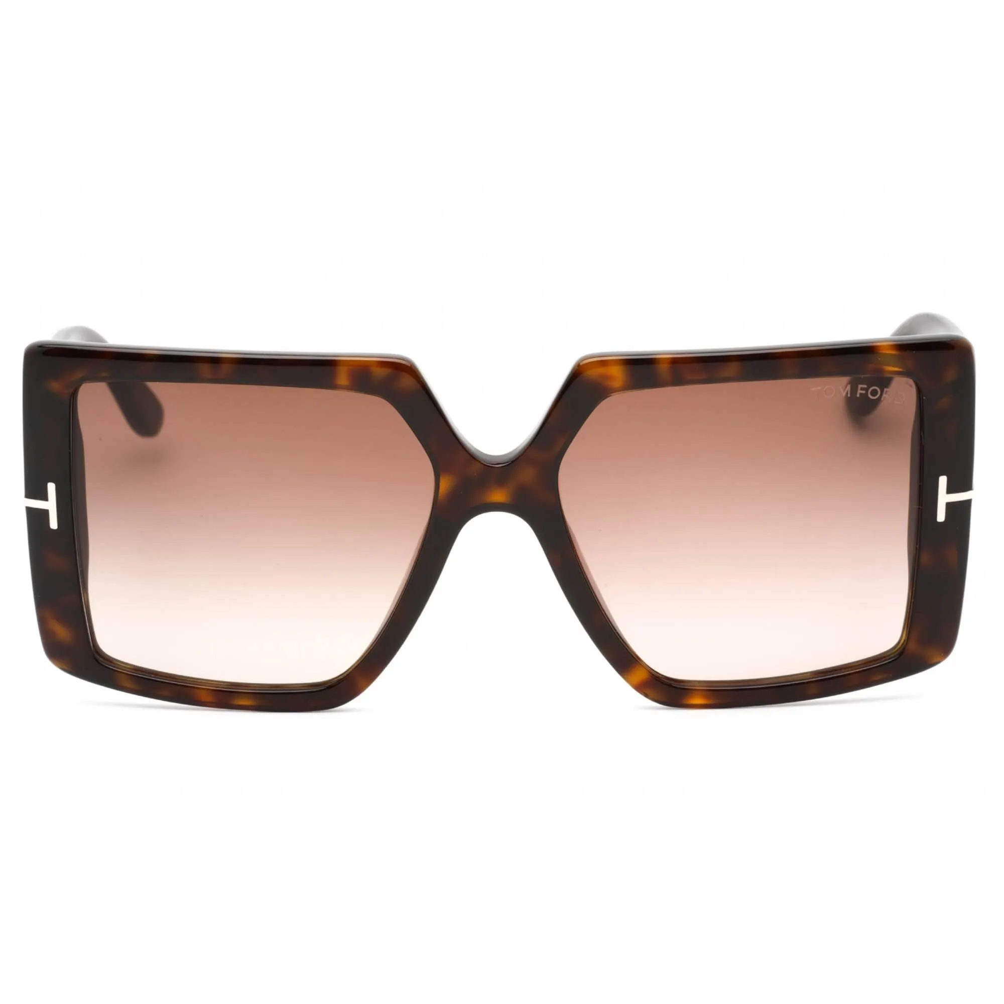 Tom Ford Women's Sunglasses - Full Rim Dark Havana Rectangular Frame | FT0790 52F