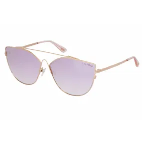 Tom Ford Women's Sunglasses - Gold/Other Metal Frame Gradient Violet Lens | FT0563 33Z