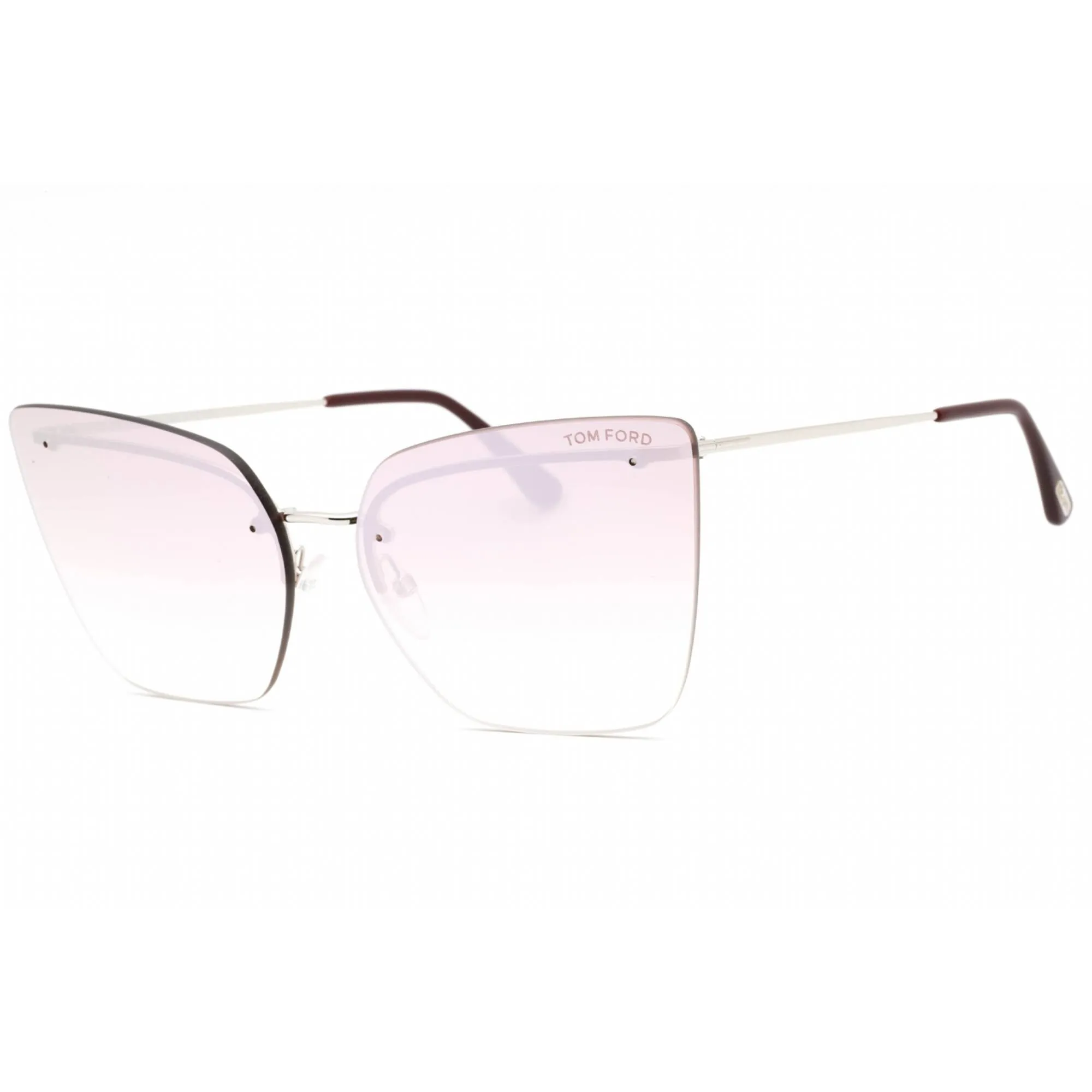 Tom Ford Women's Sunglasses - Shiny Palladium Metal Butterfly Shape Frame | FT0682 16Z