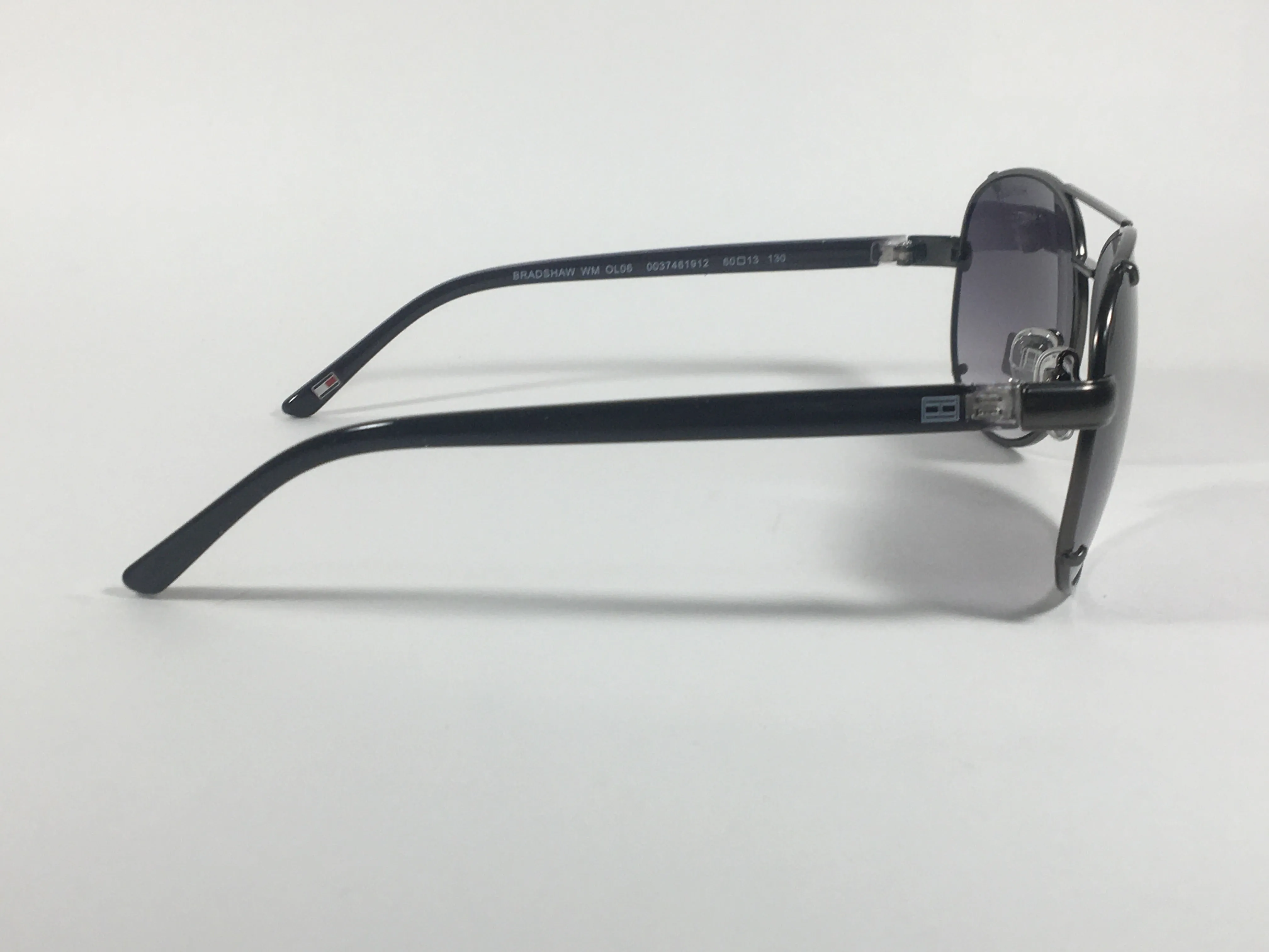 Tommy Hilfiger Bradshaw Aviator Sunglasses Gunmetal Frame Gray Gradient Lens BRADSHAW WM OL06