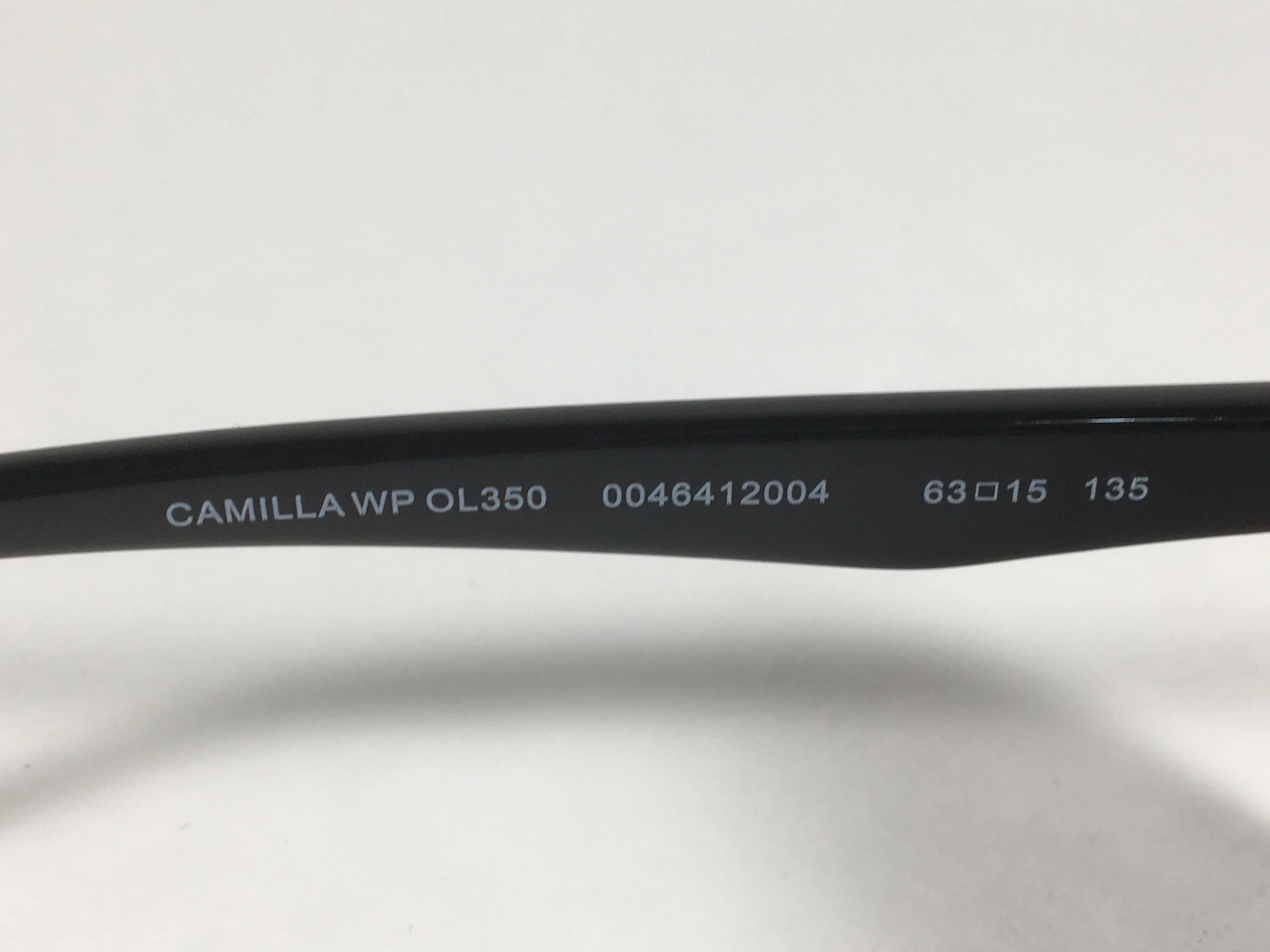 Tommy Hilfiger Camilla Oversize Oval Sunglasses Black Gloss Frame Smoke Gradient Lens CAMILLA WP OL350