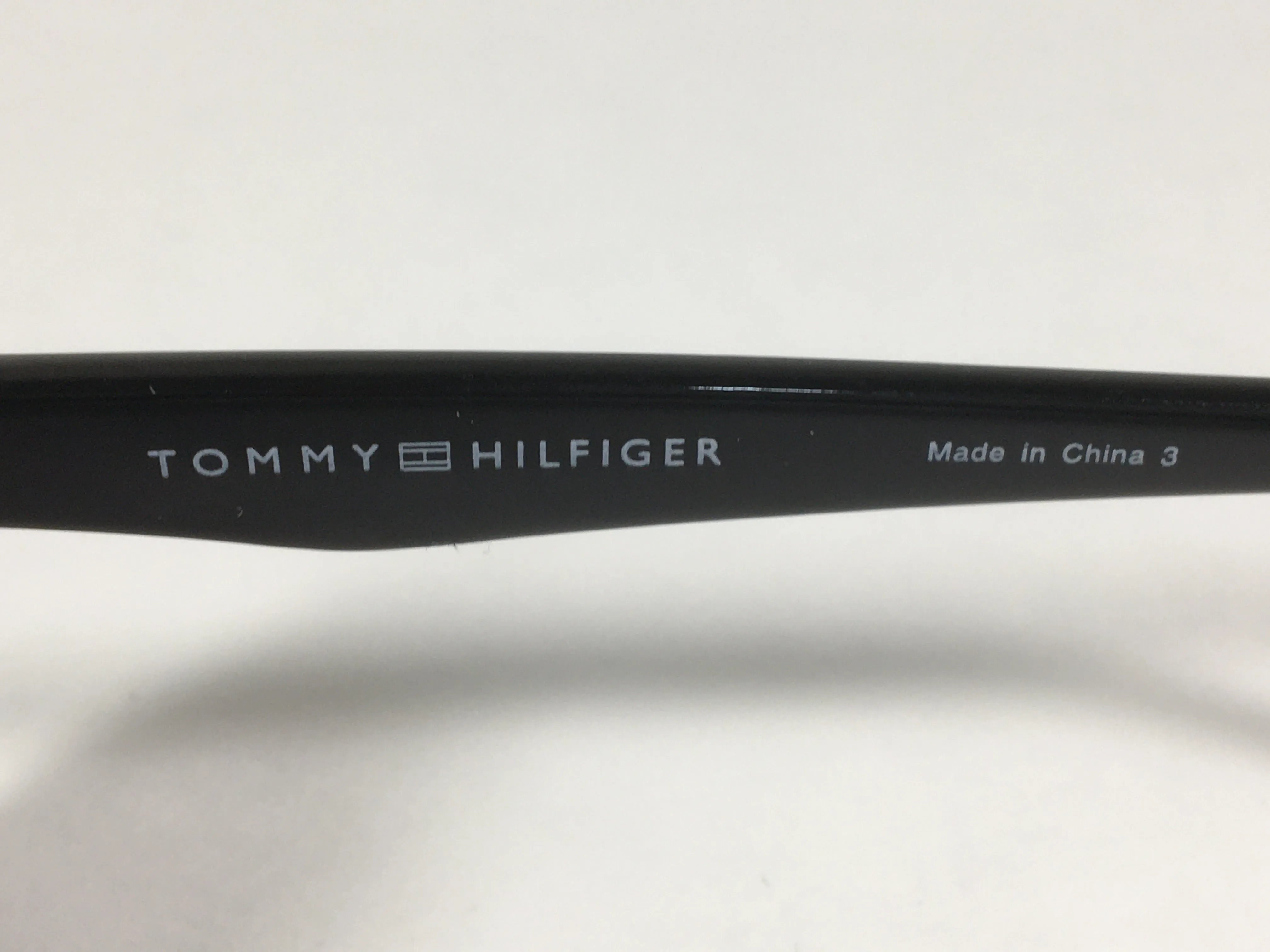 Tommy Hilfiger Camilla Oversize Oval Sunglasses Black Gloss Frame Smoke Gradient Lens CAMILLA WP OL350