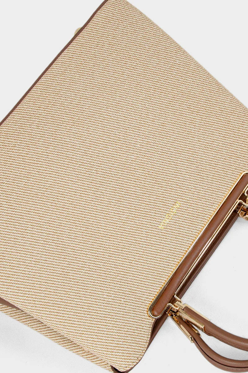 Top Handle Hand Bags BH0067-Beige