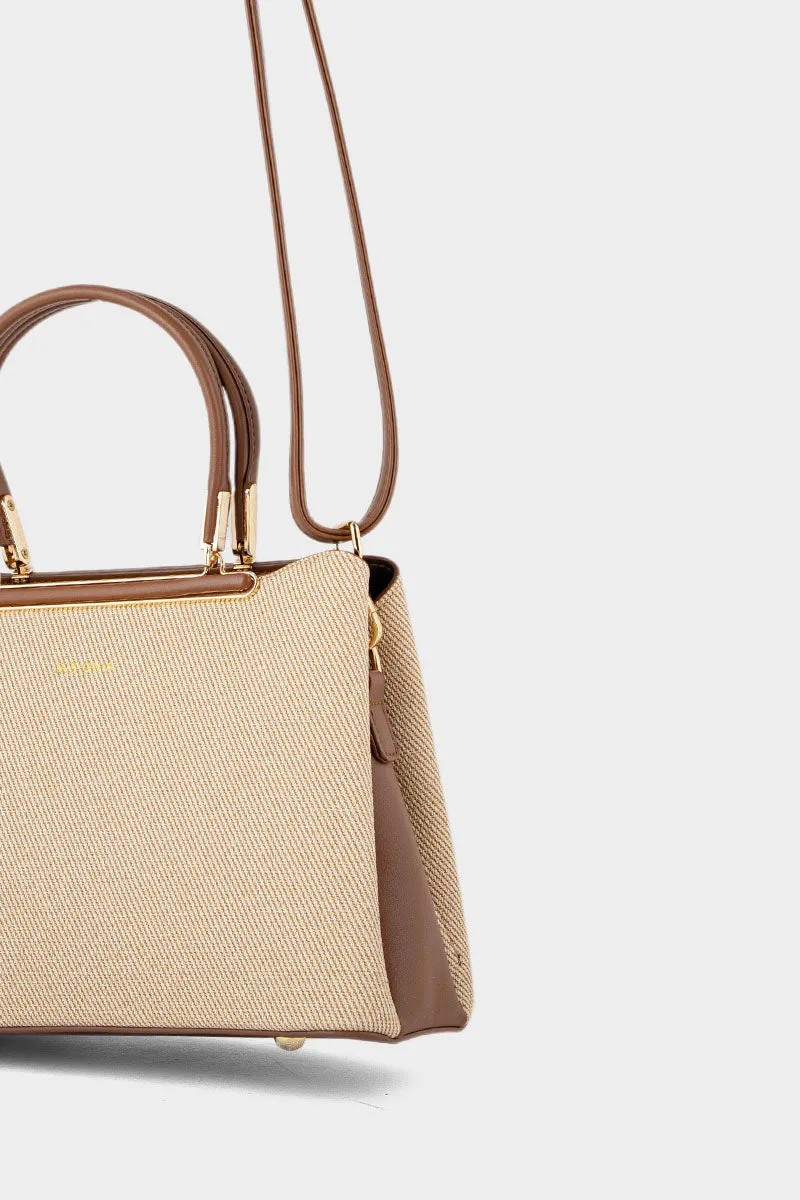 Top Handle Hand Bags BH0067-Beige