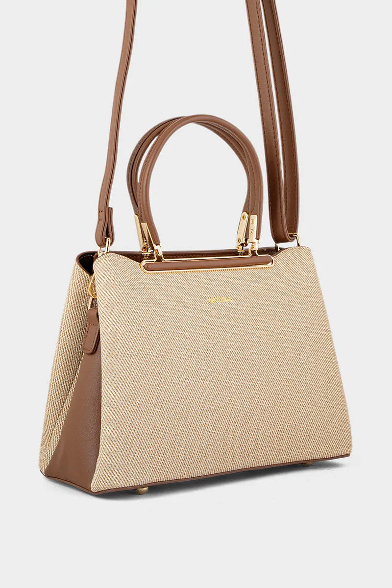 Top Handle Hand Bags BH0067-Beige