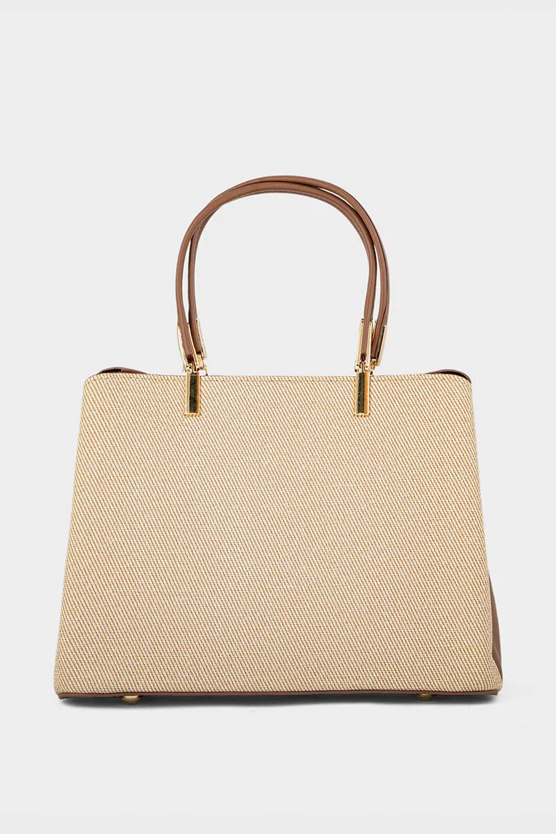 Top Handle Hand Bags BH0067-Beige