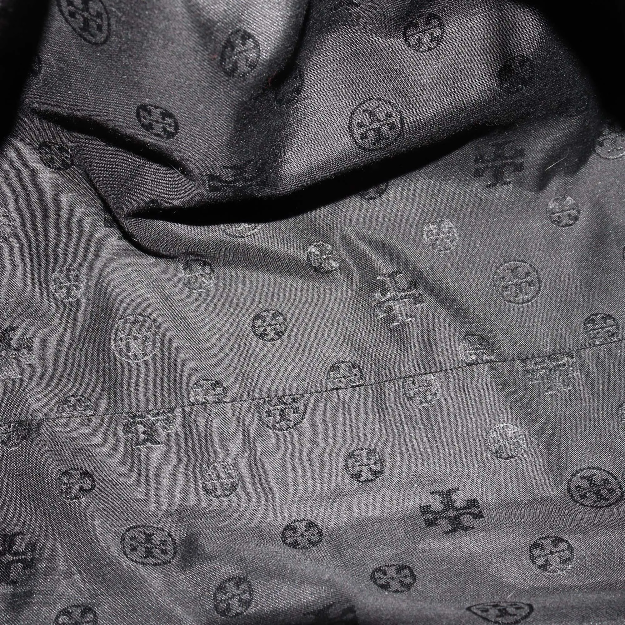 Tory Burch Black Side Zip Tote