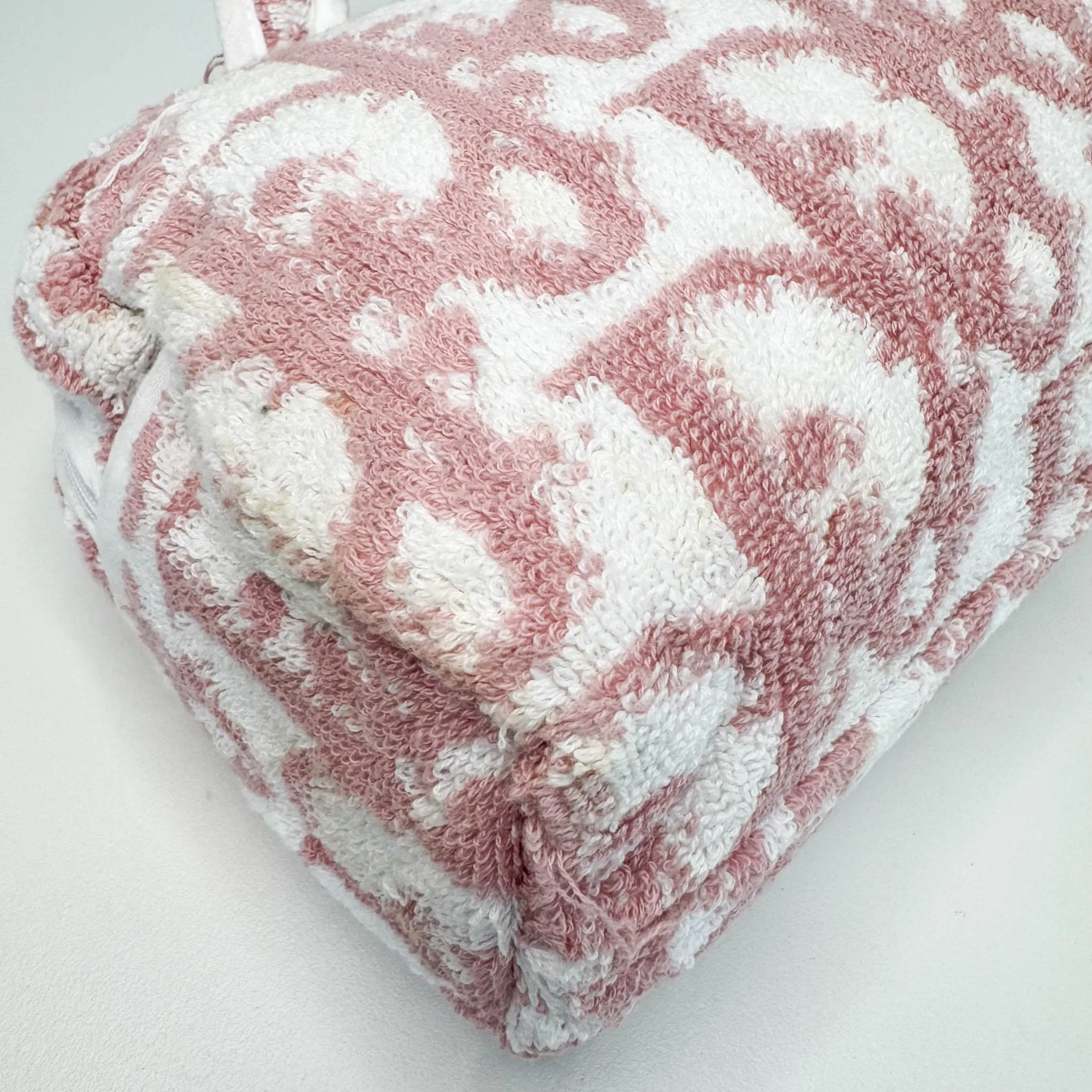 Trotter Pink Terry Cloth Towel Handbag