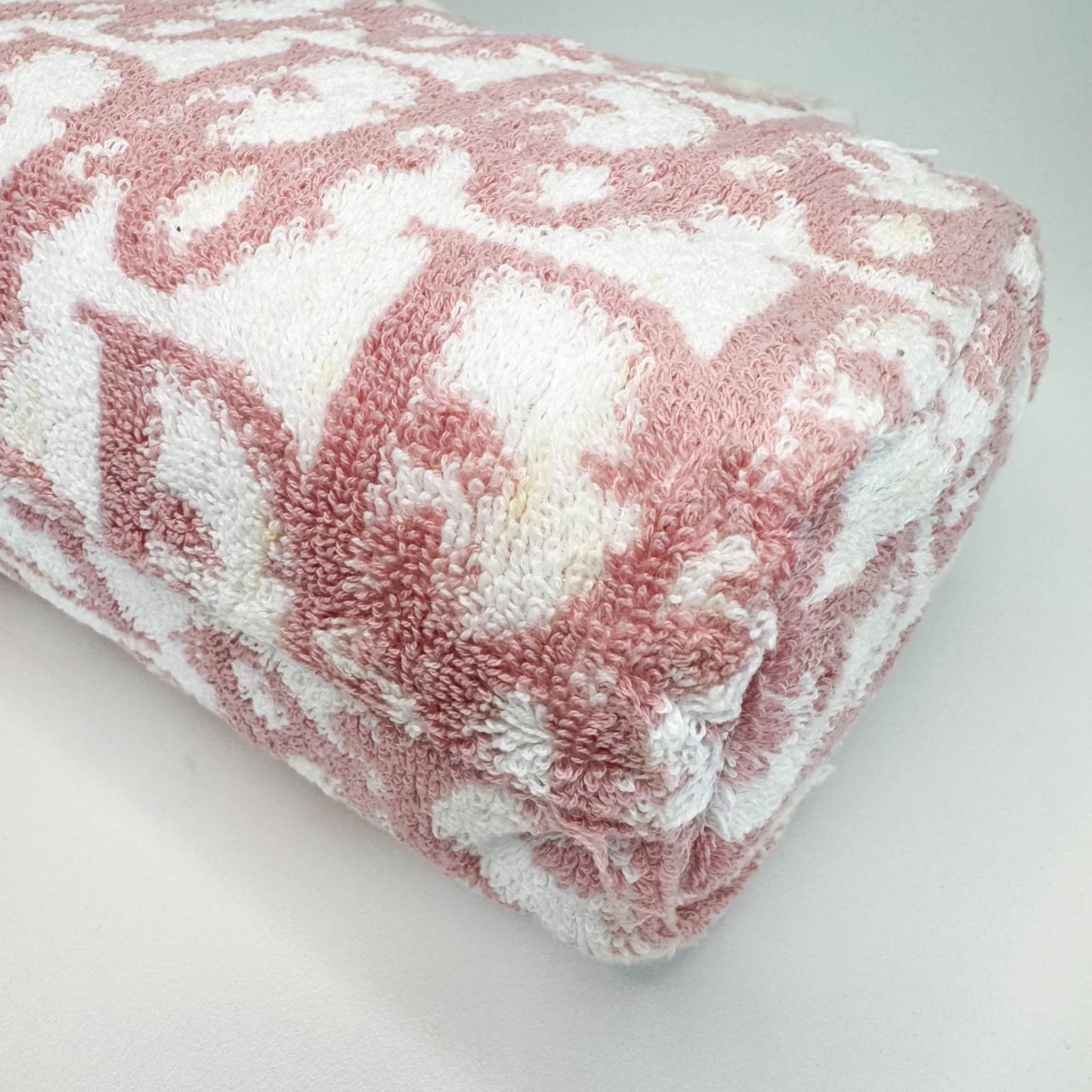 Trotter Pink Terry Cloth Towel Handbag