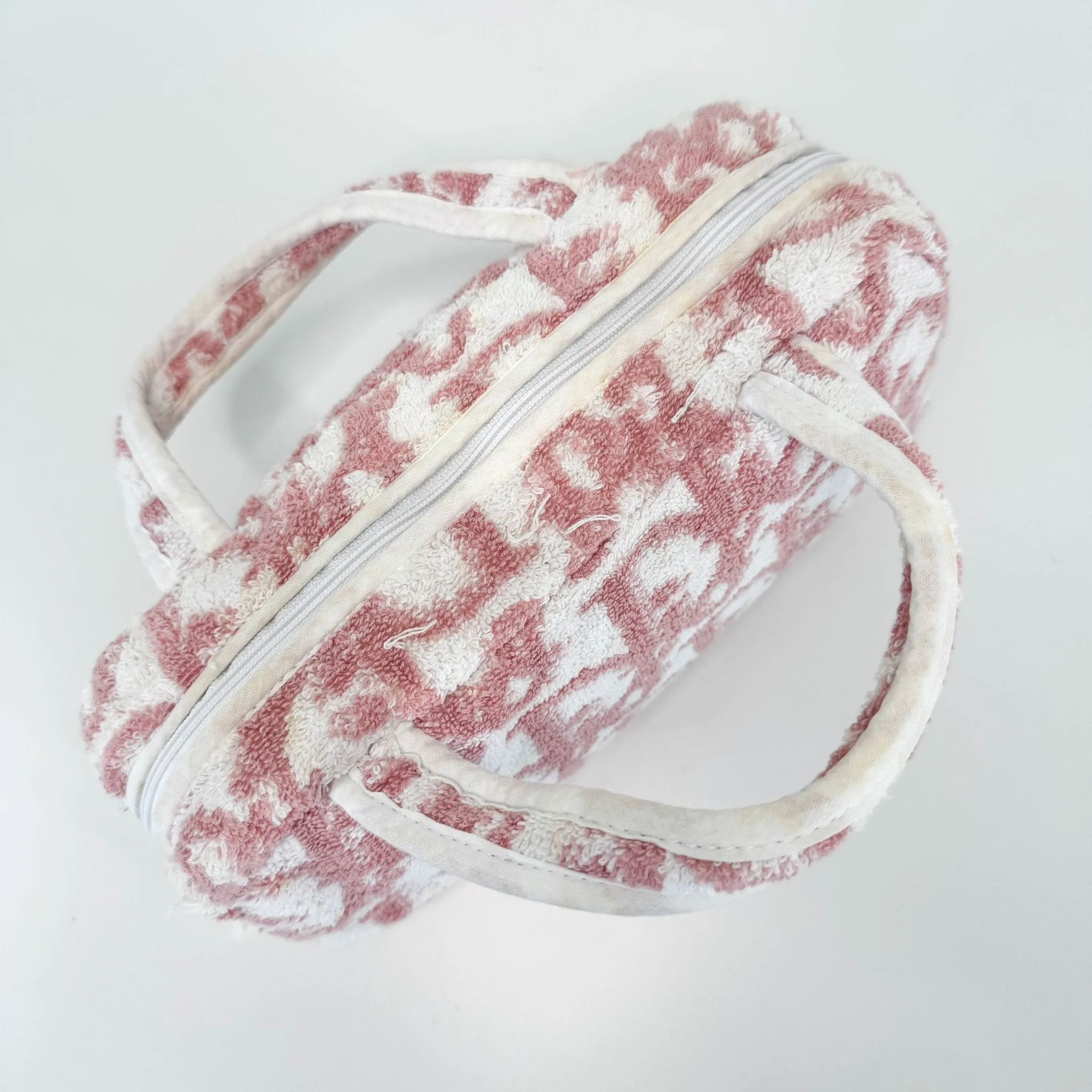 Trotter Pink Terry Cloth Towel Handbag