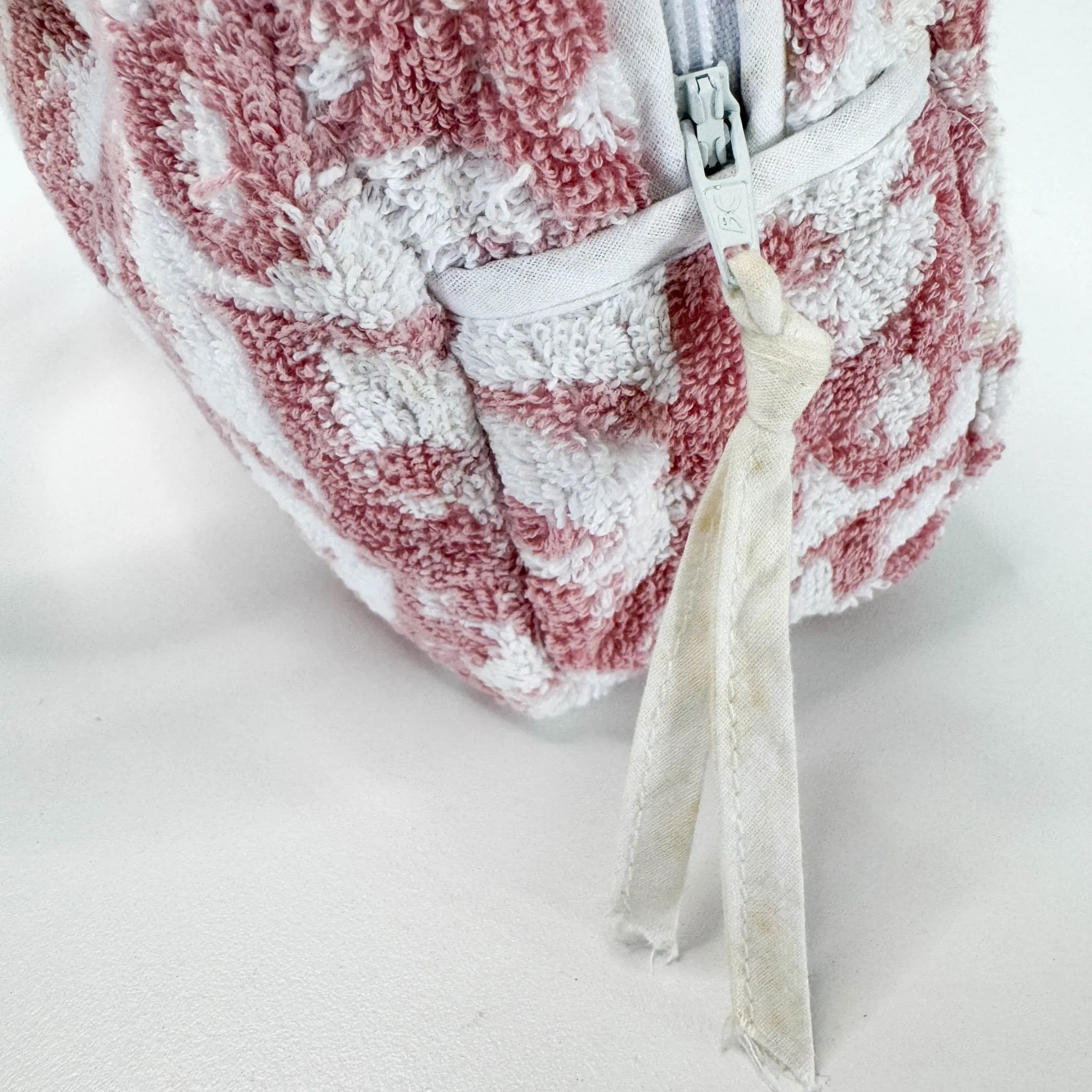 Trotter Pink Terry Cloth Towel Handbag