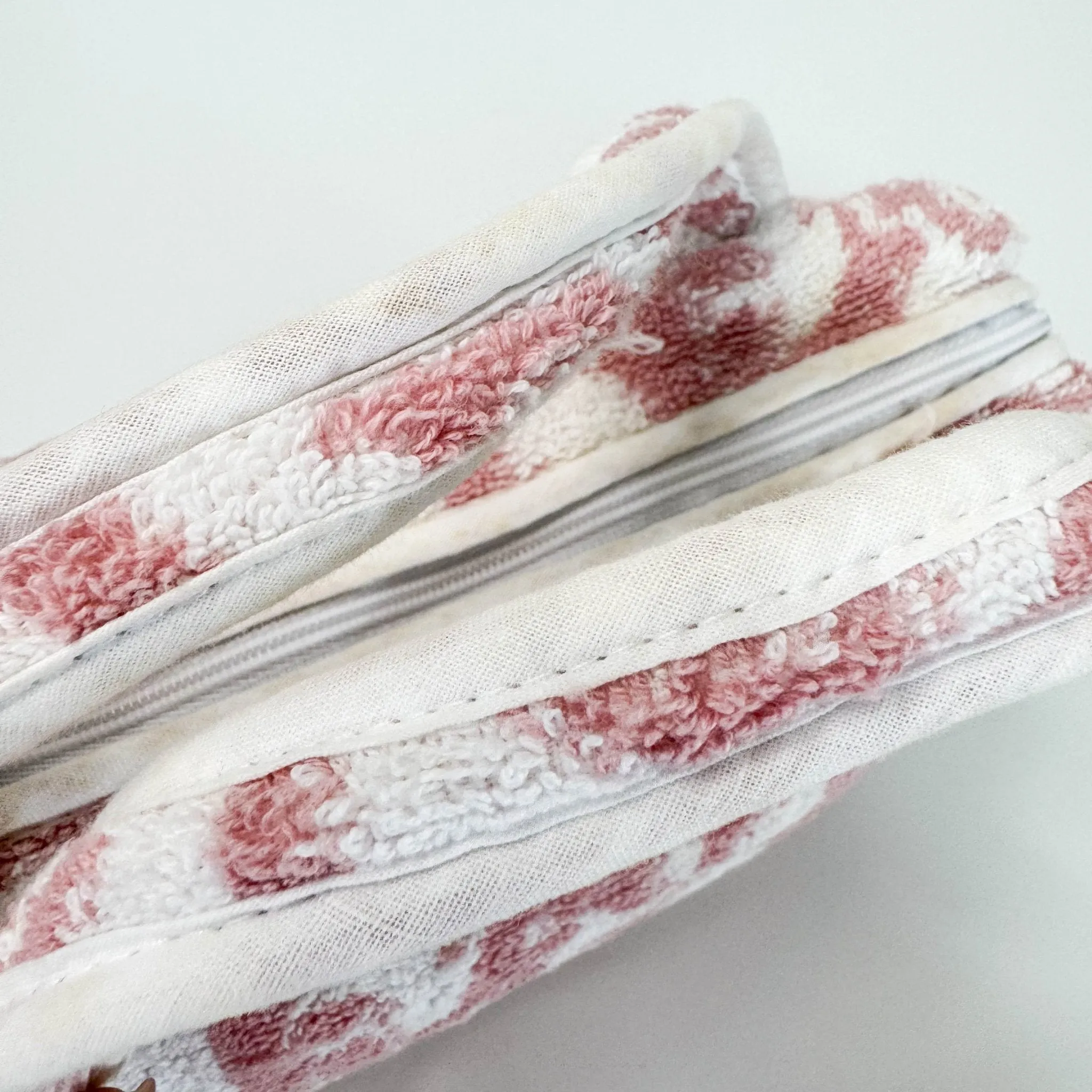 Trotter Pink Terry Cloth Towel Handbag