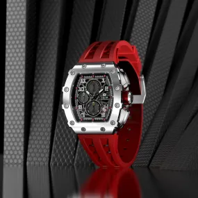 TSAR BOMBA 50M Waterproof Stainless Steel Wristwatch Sport Chronograph