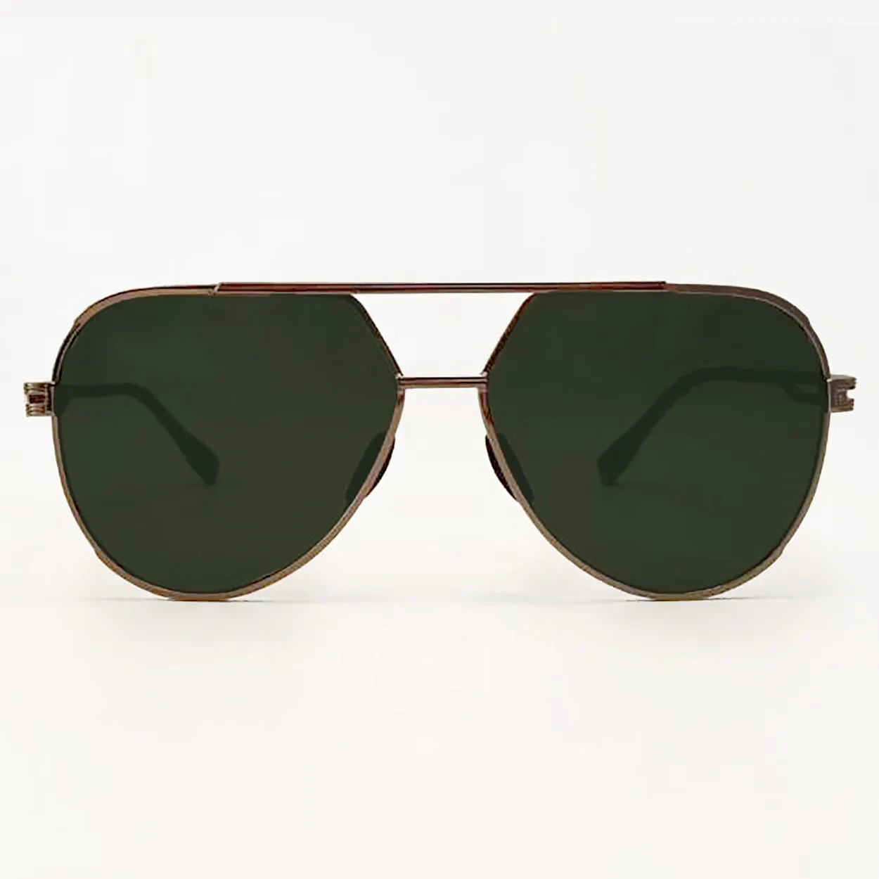 Untangled x Emily - Tangle Free - Olive Aviator Sunglasses