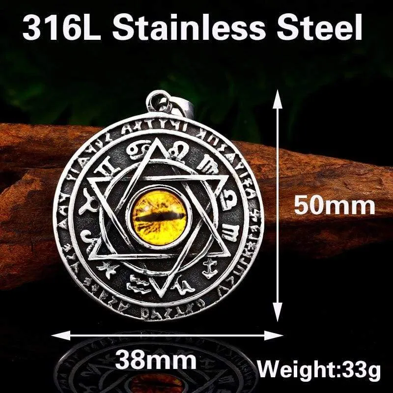 Viking david of star necklace pendant for Men Stainless Steel Chain heavy rune nordic den skandinaviske Jewelry