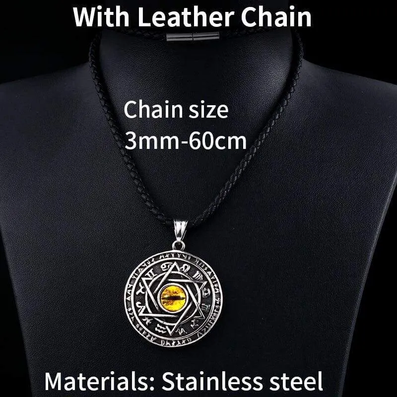 Viking david of star necklace pendant for Men Stainless Steel Chain heavy rune nordic den skandinaviske Jewelry