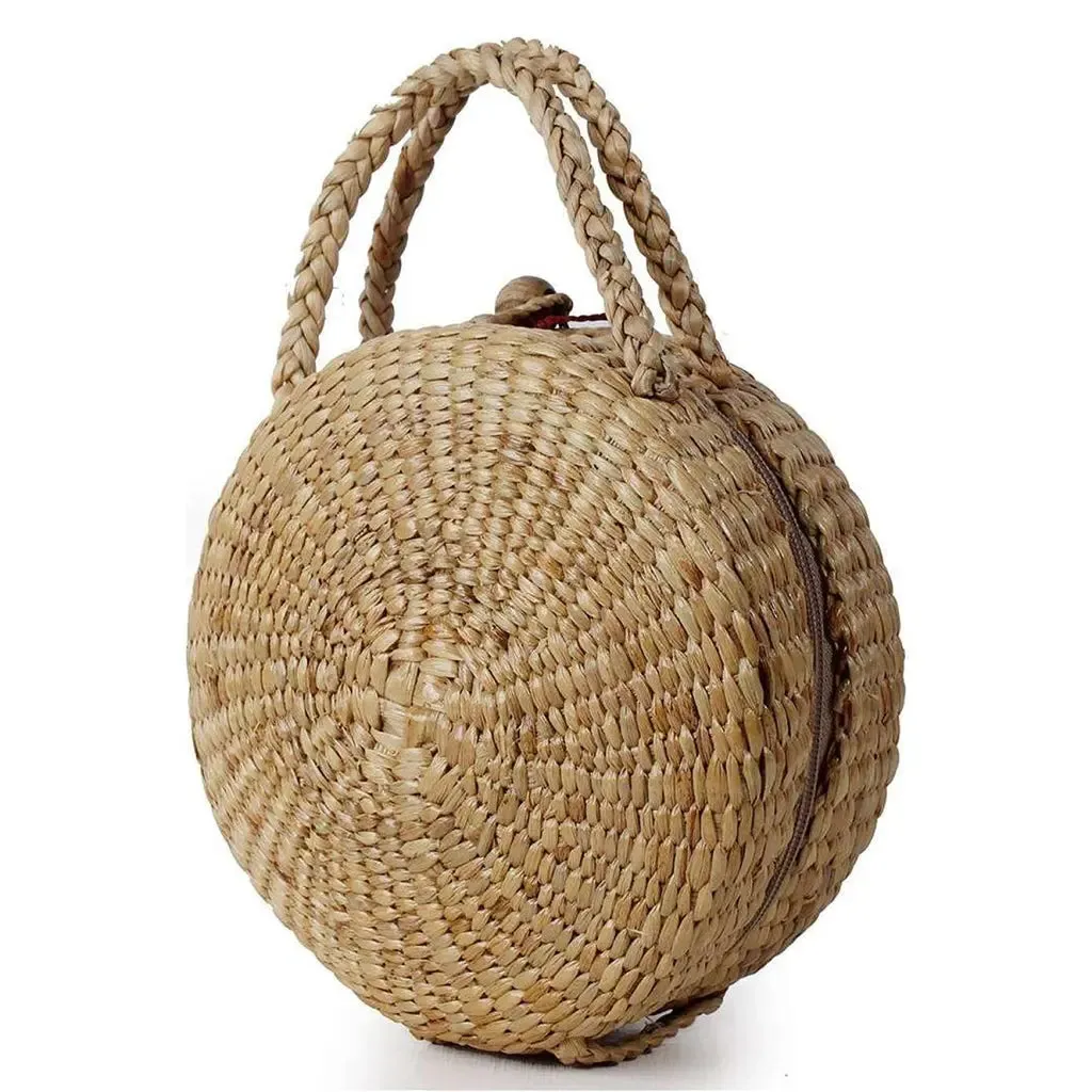 Water Hyacinth Tassel Clutch