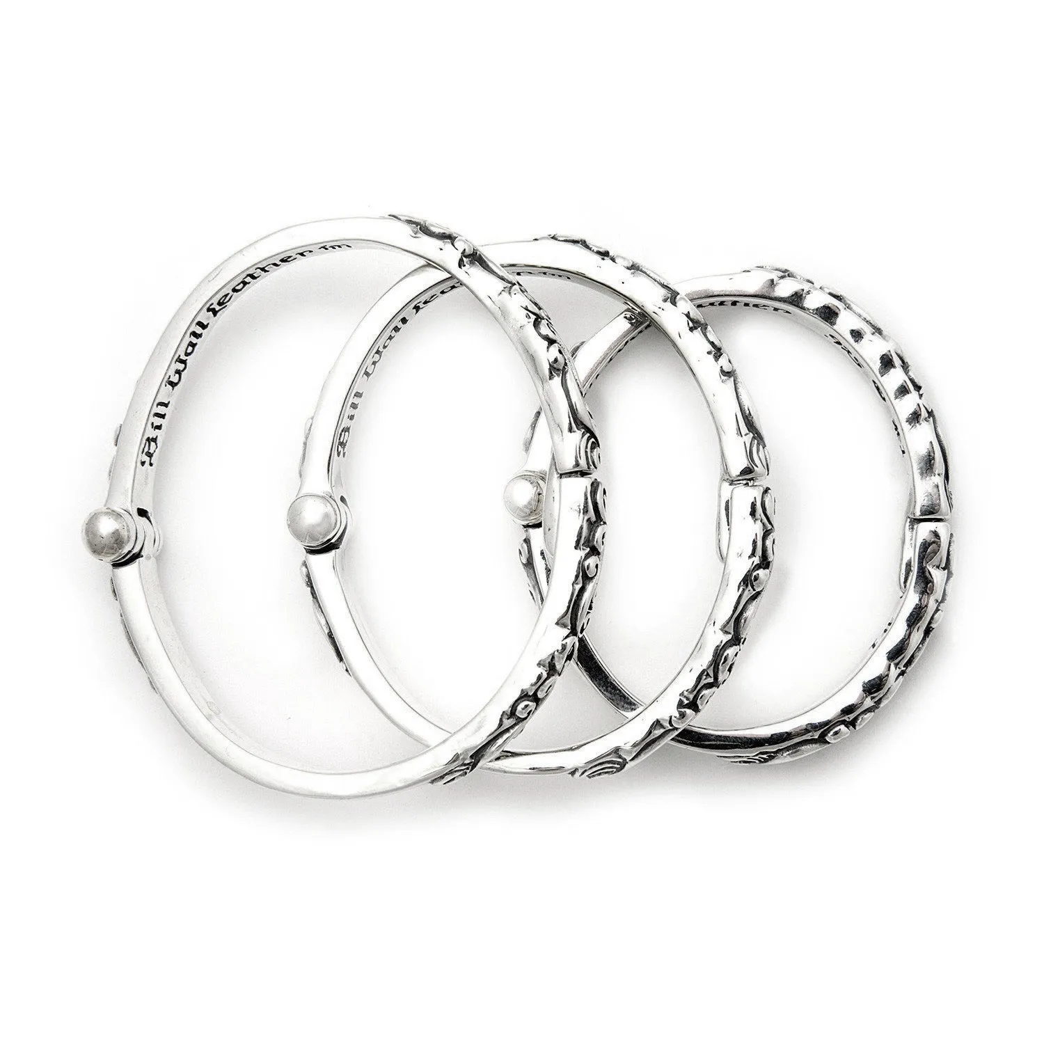 Wave Hinged Bangle