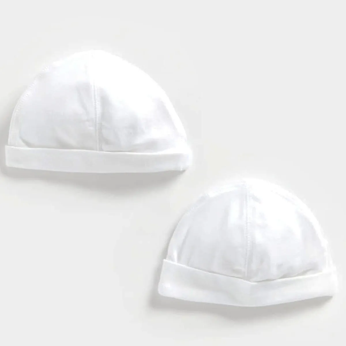 White Essentials Unisex Hats - Pack Of 2