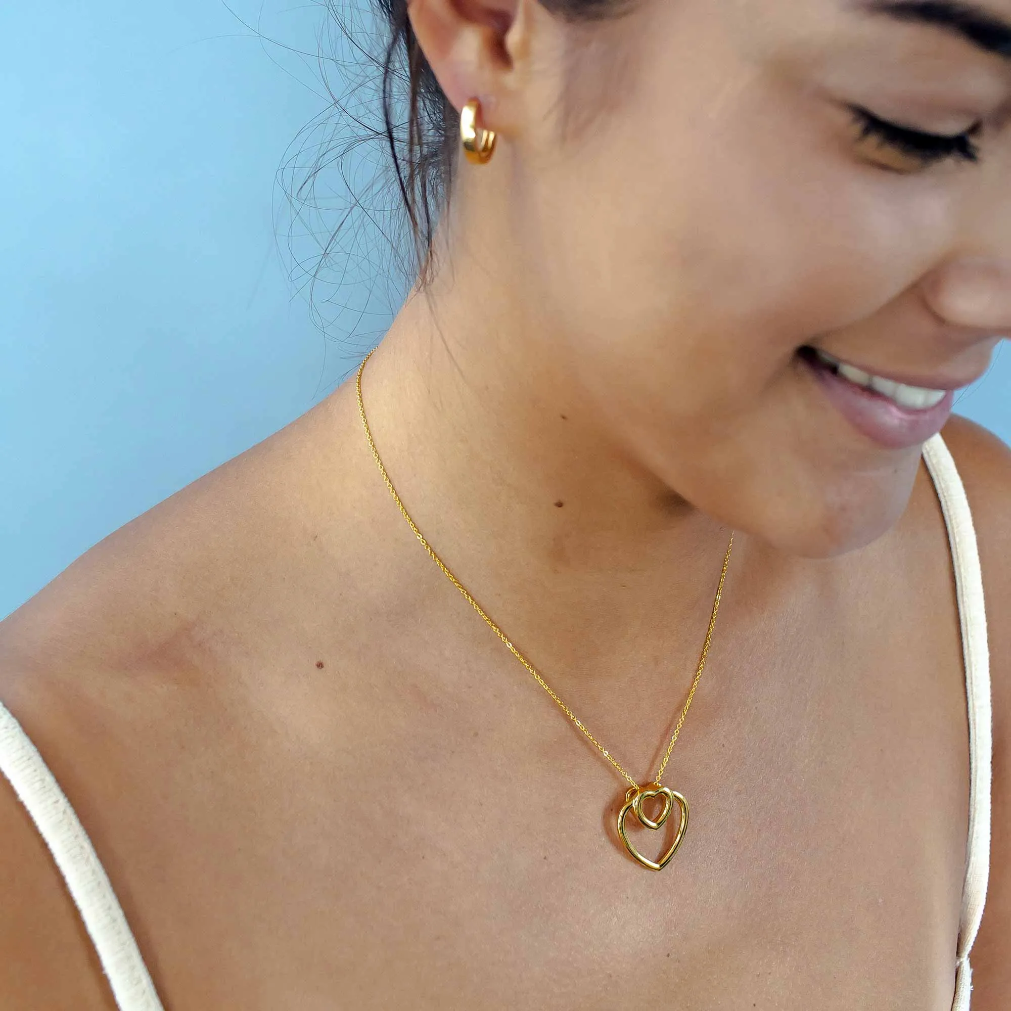 With Love - Dual Hearts - Necklaces