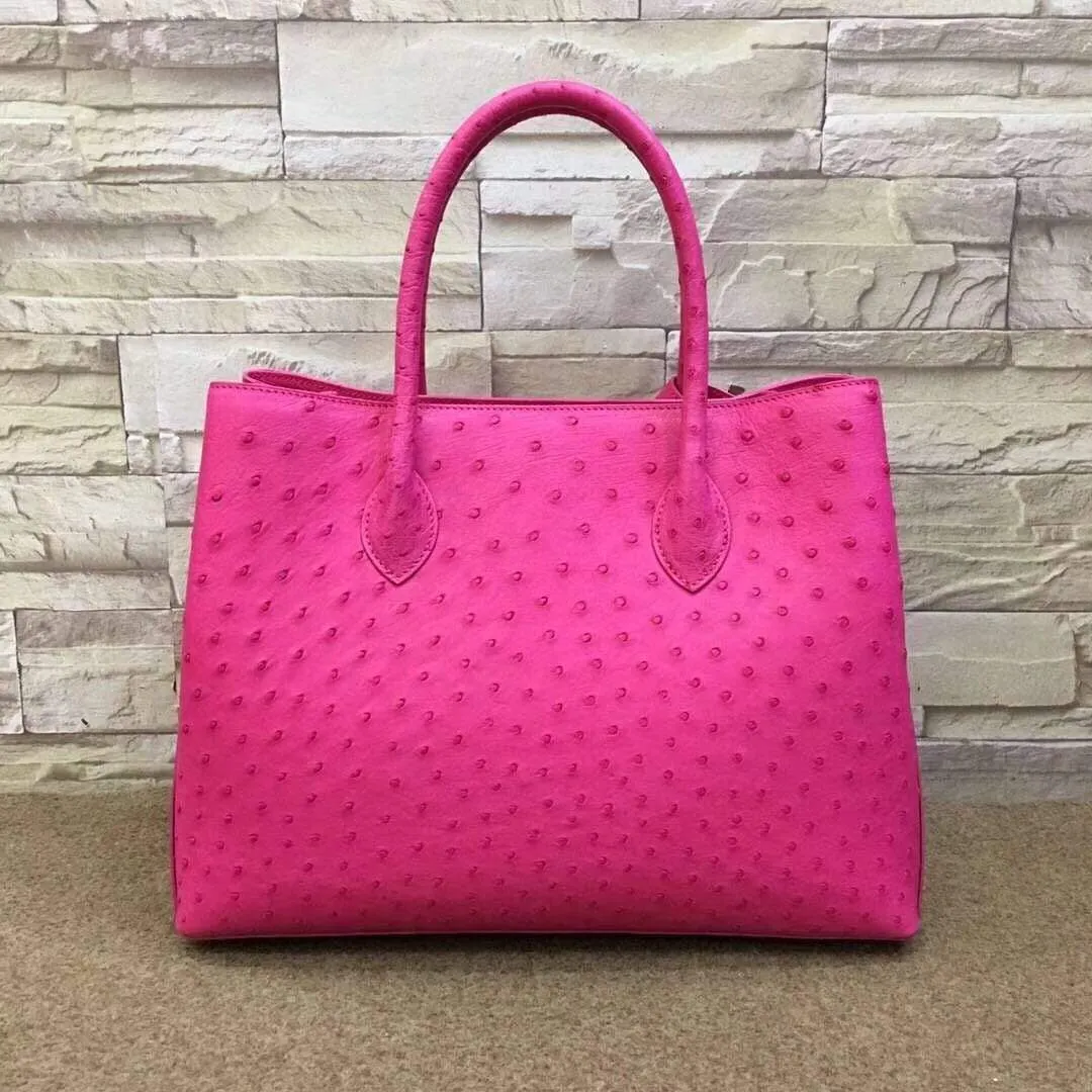 Women's Ostrich Leather Tote bags 35cm