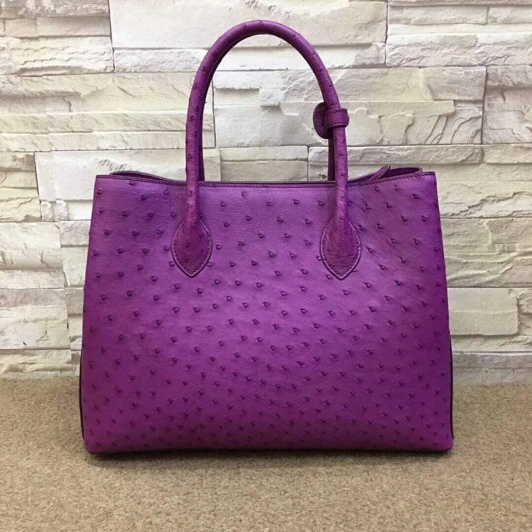 Women's Ostrich Leather Tote bags 35cm