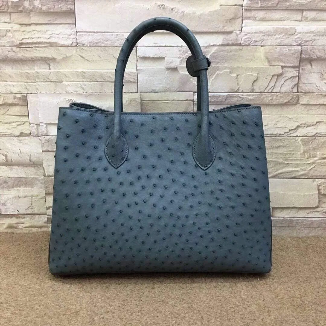 Women's Ostrich Leather Tote bags 35cm