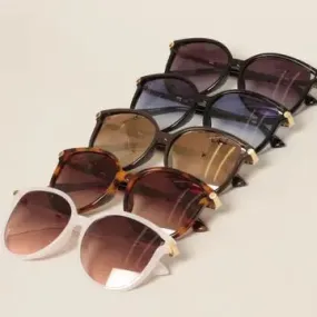 Women's Round Temples Gradient Sunglasses